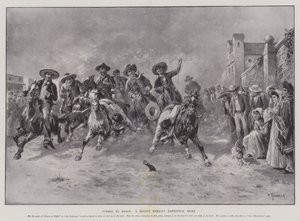 Correndo o galo, o esporte mexicano Eastertide catita